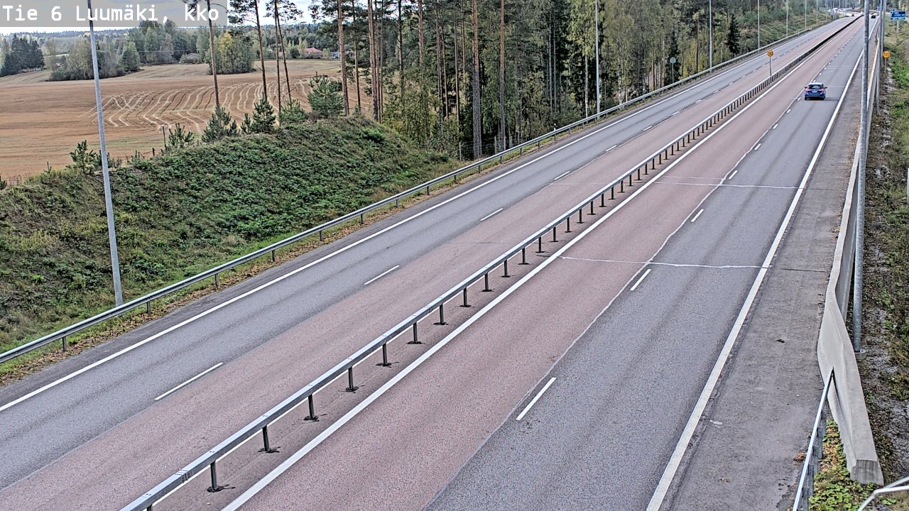 Weather Camera Image Road 6 Luumäki, kirkko, Luumäki, Etelä-Karjala