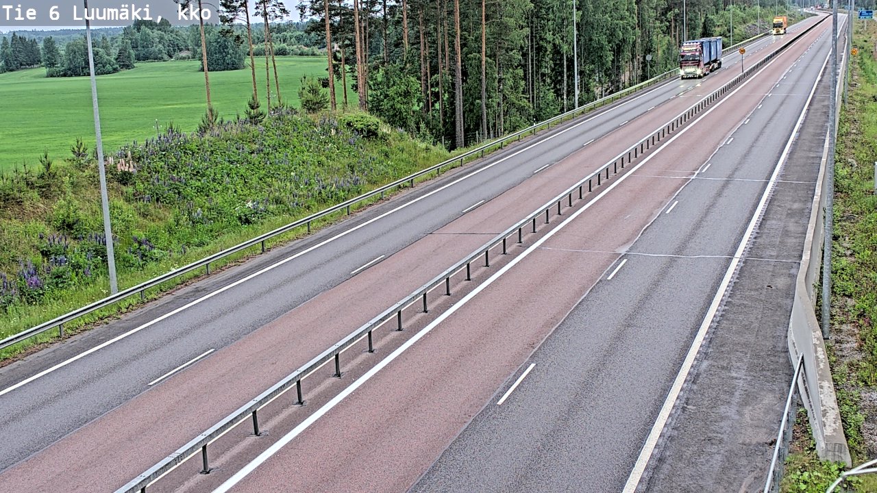 Kelikamerat Kuva Tie 6 Luumäki, kirkko, Luumäki, Etelä-Karjala