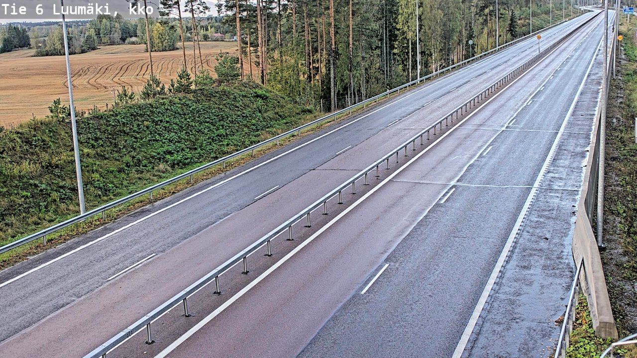 Kelikamerat Kuva Tie 6 Luumäki, kirkko, Luumäki, Etelä-Karjala