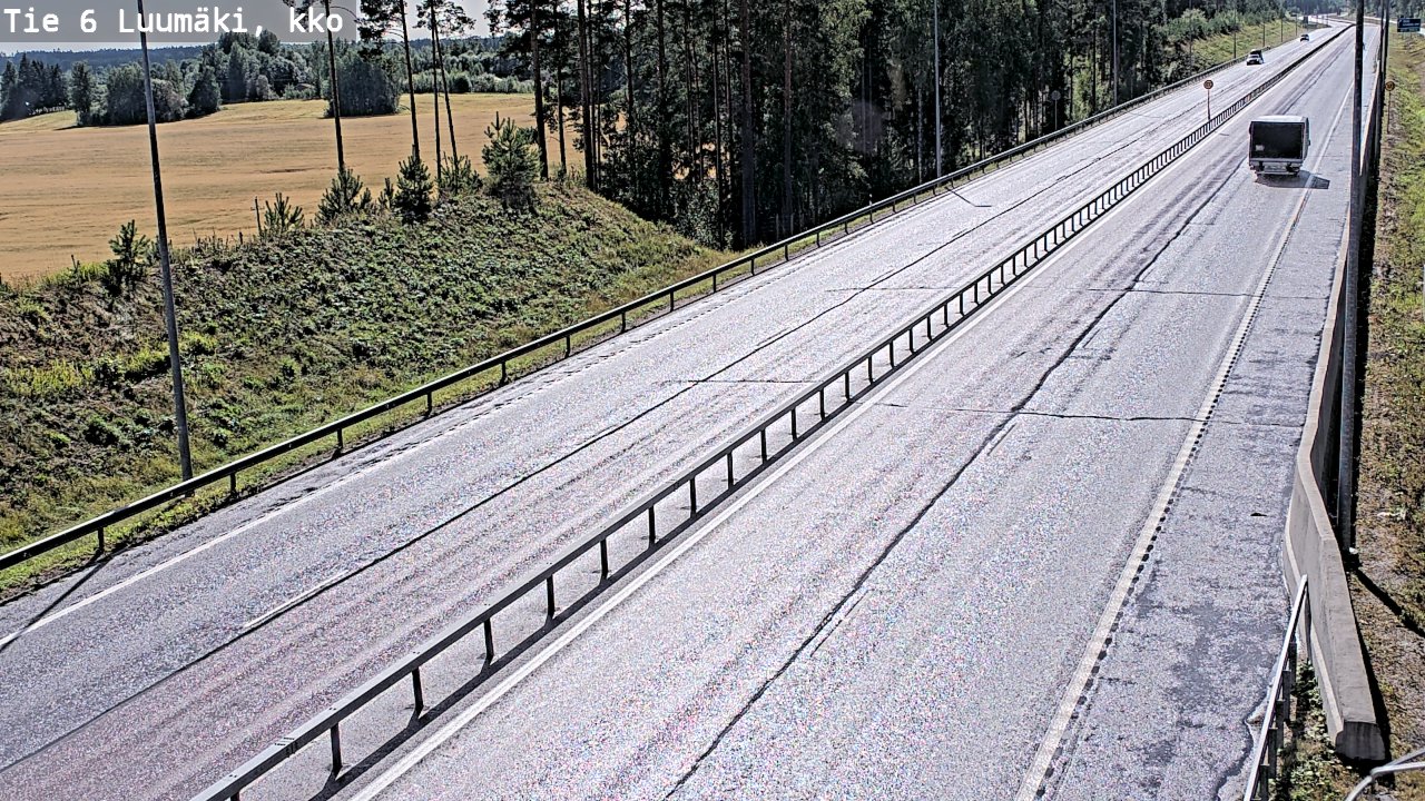 Kelikamerat Kuva Tie 6 Luumäki, kirkko, Luumäki, Etelä-Karjala