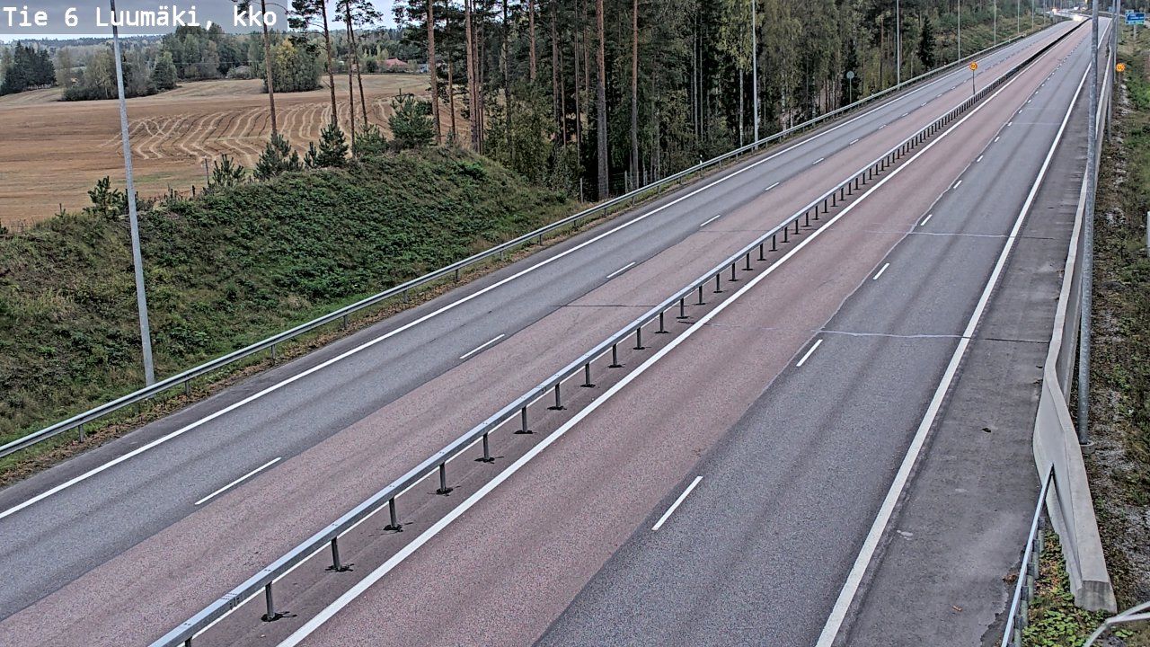 Kelikamerat Kuva Tie 6 Luumäki, kirkko, Luumäki, Etelä-Karjala