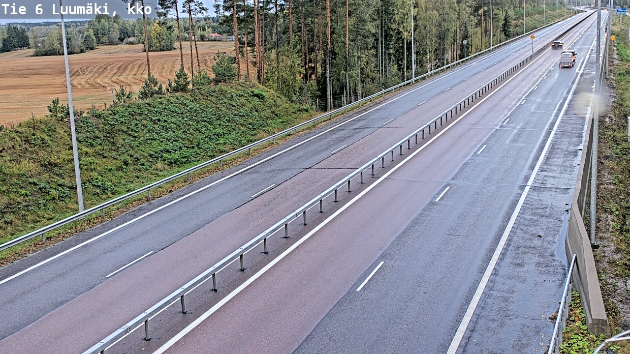 Kelikamerat Kuva Tie 6 Luumäki, kirkko, Luumäki, Etelä-Karjala
