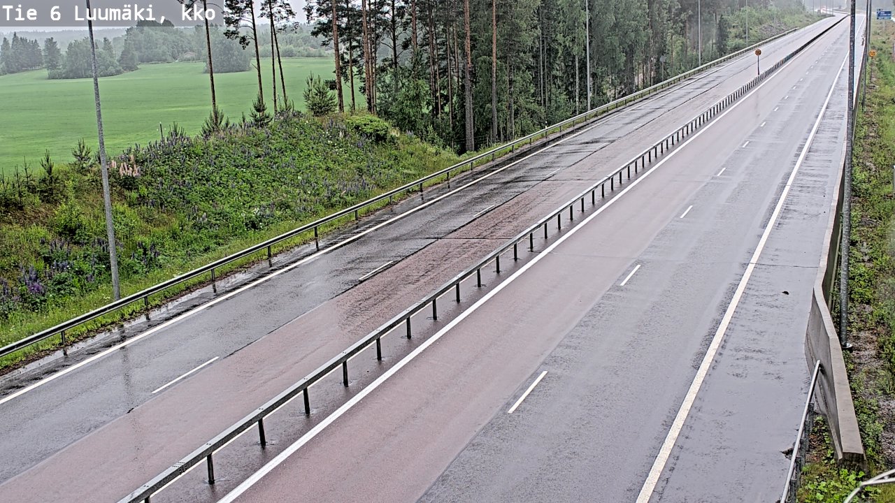 Kelikamerat Kuva Tie 6 Luumäki, kirkko, Luumäki, Etelä-Karjala