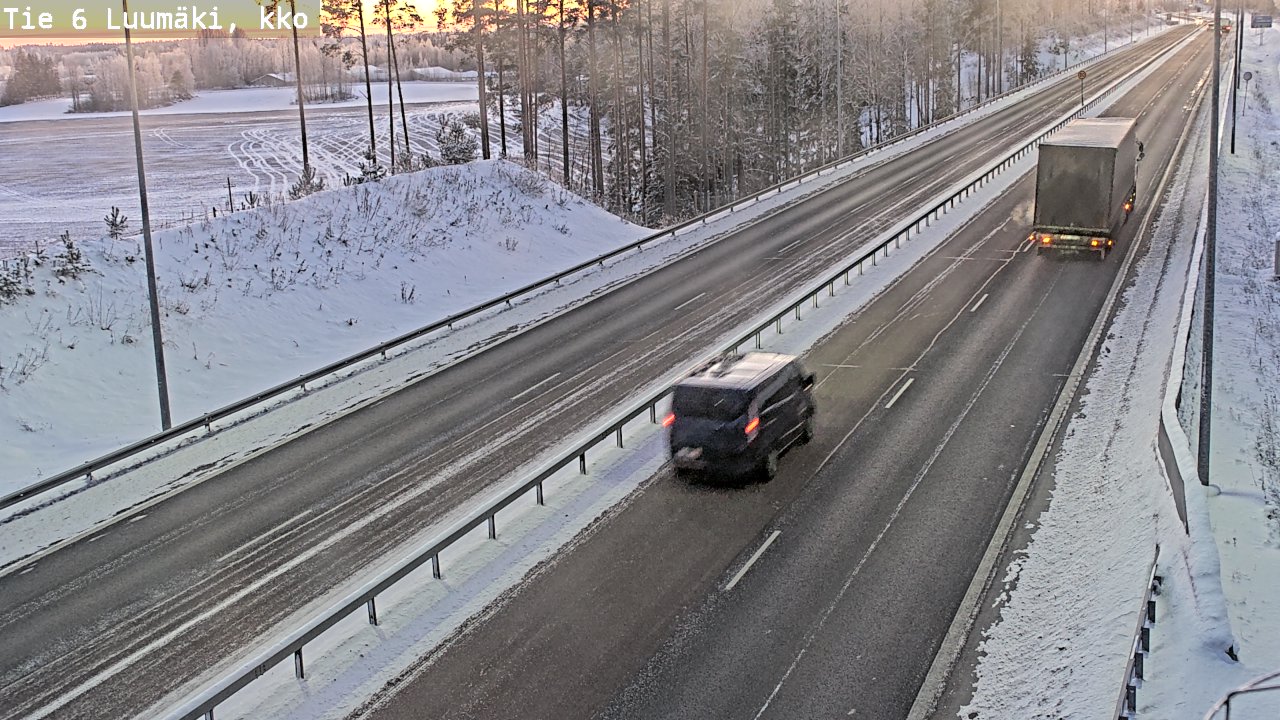 Kelikamerat Kuva Tie 6 Luumäki, kirkko, Luumäki, Etelä-Karjala