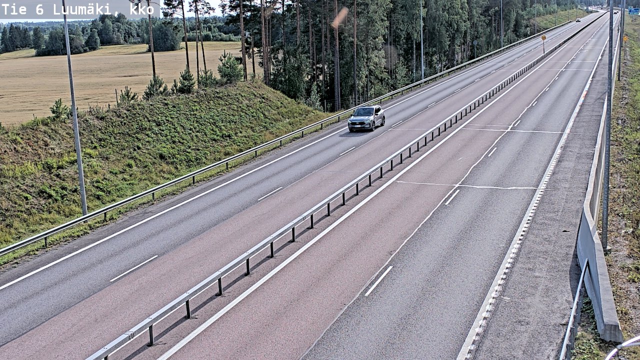 Kelikamerat Kuva Tie 6 Luumäki, kirkko, Luumäki, Etelä-Karjala