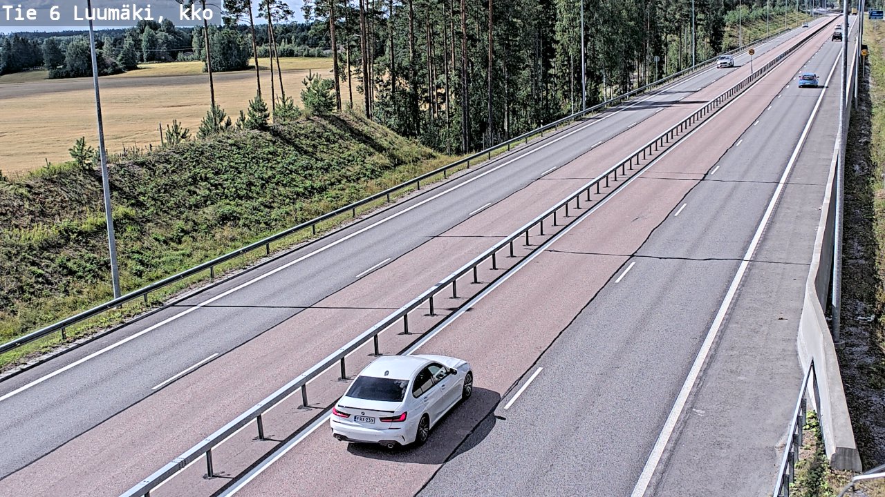 Kelikamerat Kuva Tie 6 Luumäki, kirkko, Luumäki, Etelä-Karjala