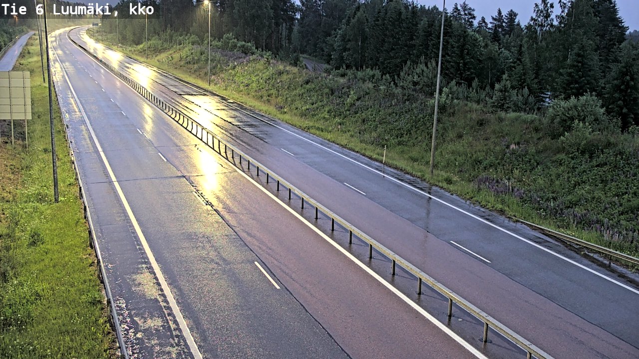 Kelikamerat Kuva Tie 6 Luumäki, kirkko, Luumäki, Etelä-Karjala