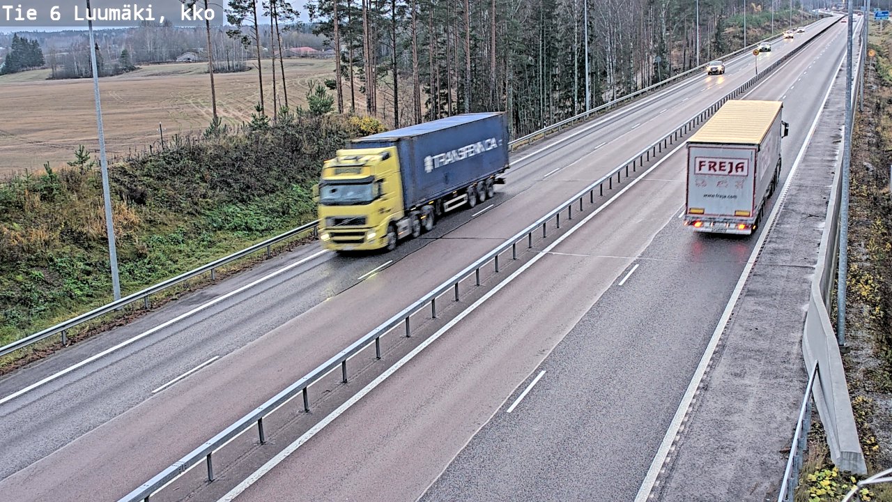 Kelikamerat Kuva Tie 6 Luumäki, kirkko, Luumäki, Etelä-Karjala