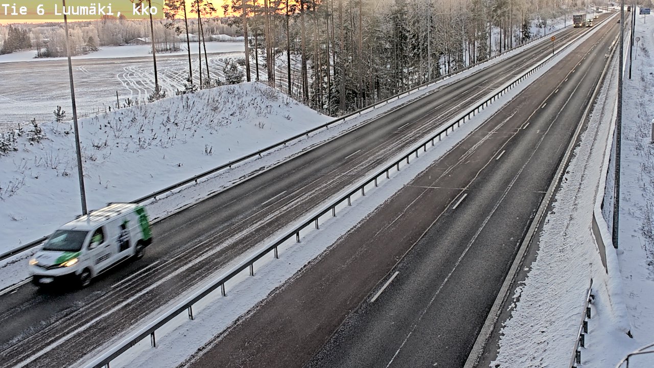 Kelikamerat Kuva Tie 6 Luumäki, kirkko, Luumäki, Etelä-Karjala