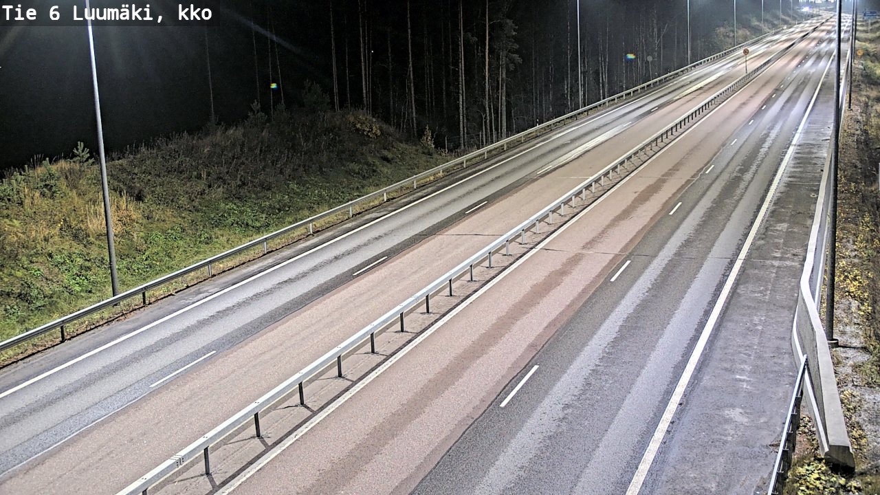 Weather Camera Image Väg 6 Luumäki, kirkko, Luumäki, Etelä-Karjala