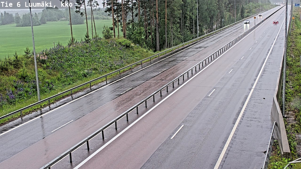 Kelikamerat Kuva Tie 6 Luumäki, kirkko, Luumäki, Etelä-Karjala