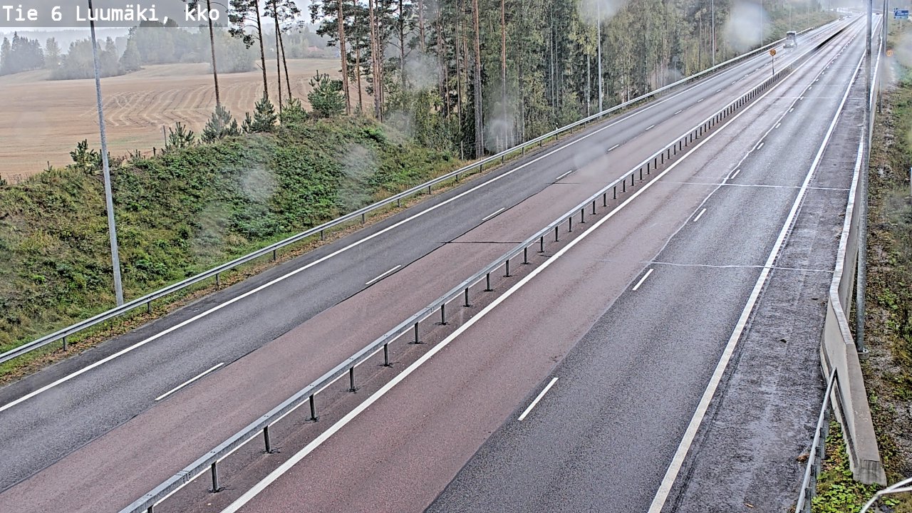 Kelikamerat Kuva Tie 6 Luumäki, kirkko, Luumäki, Etelä-Karjala