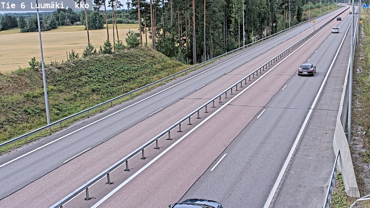 Kelikamerat Kuva Tie 6 Luumäki, kirkko, Luumäki, Etelä-Karjala