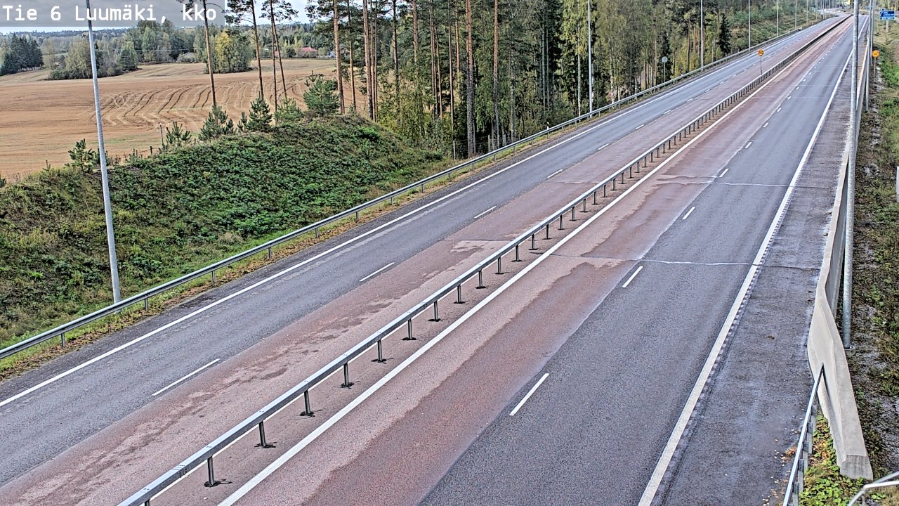 Weather Camera Image Road 6 Luumäki, kirkko, Luumäki, Etelä-Karjala
