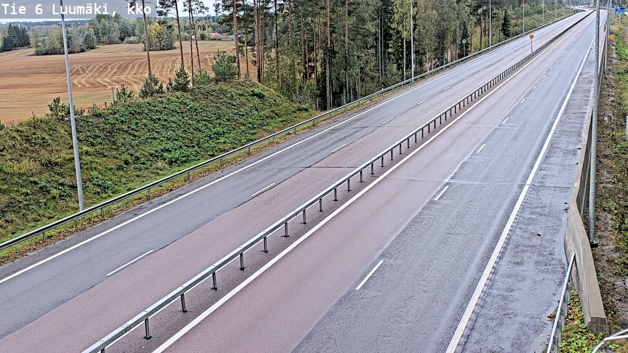 Kelikamerat Kuva Tie 6 Luumäki, kirkko, Luumäki, Etelä-Karjala