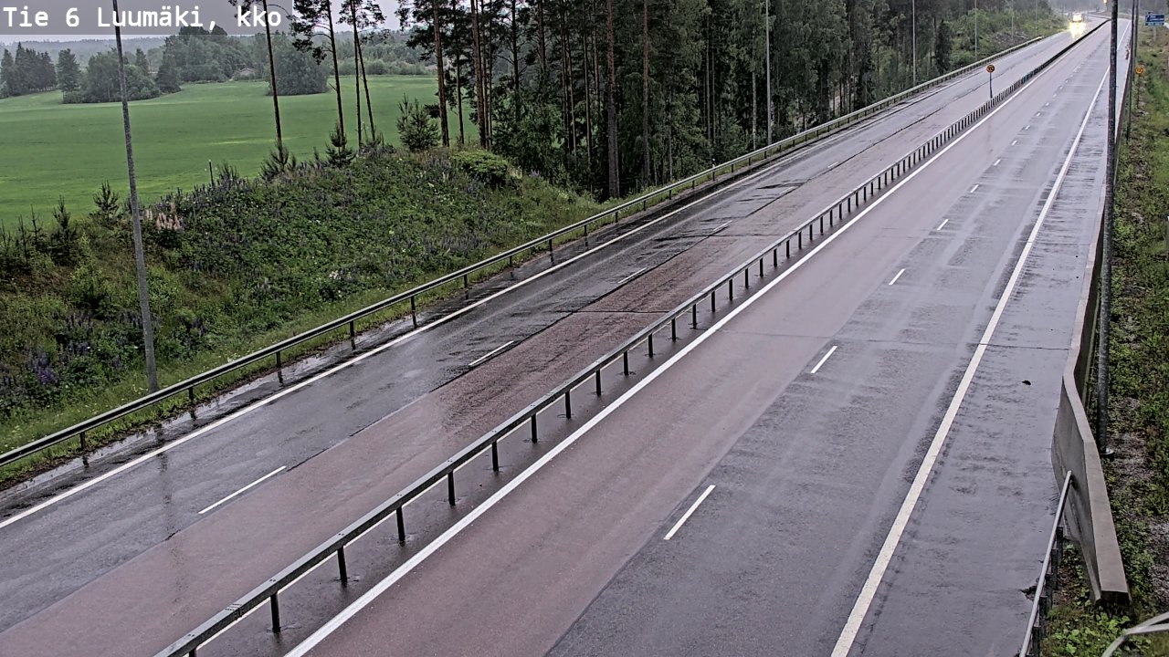 Kelikamerat Kuva Tie 6 Luumäki, kirkko, Luumäki, Etelä-Karjala