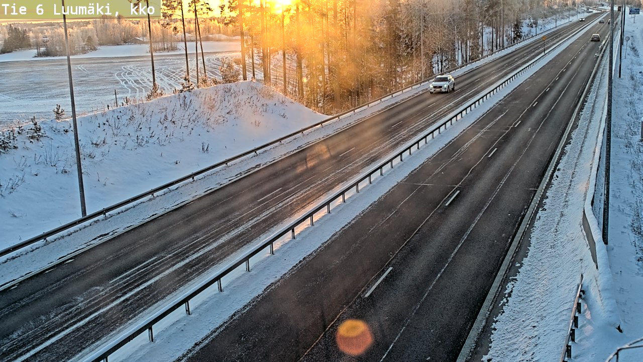 Kelikamerat Kuva Tie 6 Luumäki, kirkko, Luumäki, Etelä-Karjala