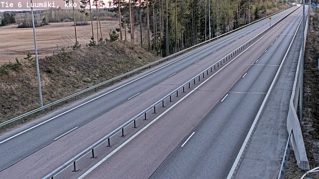 Kelikamerat Kuva Tie 6 Luumäki, kirkko, Luumäki, Etelä-Karjala