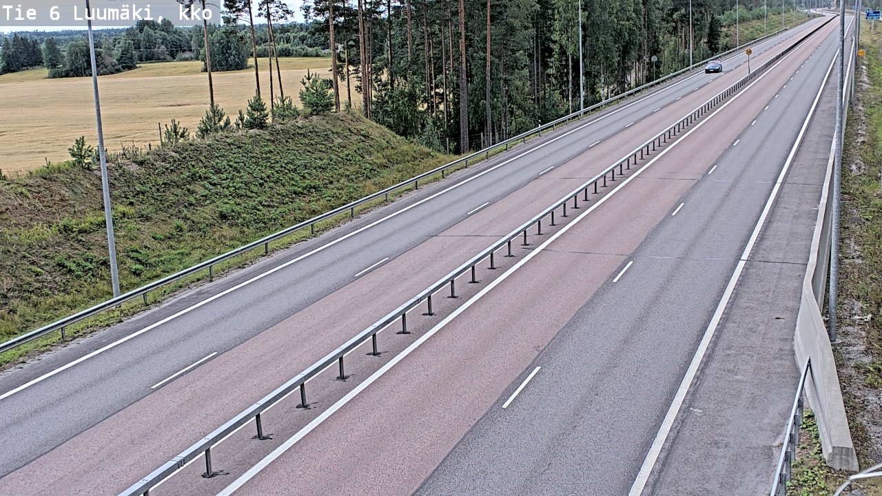 Kelikamerat Kuva Tie 6 Luumäki, kirkko, Luumäki, Etelä-Karjala