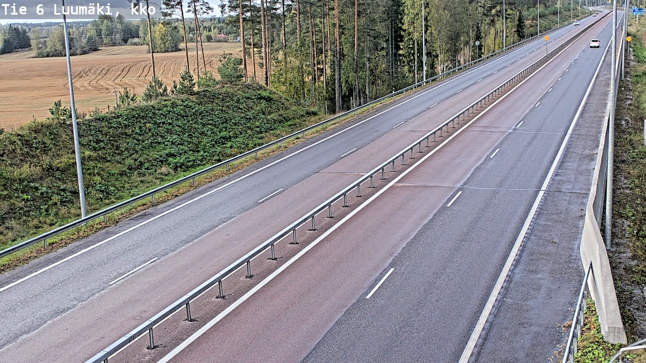 Weather Camera Image Road 6 Luumäki, kirkko, Luumäki, Etelä-Karjala