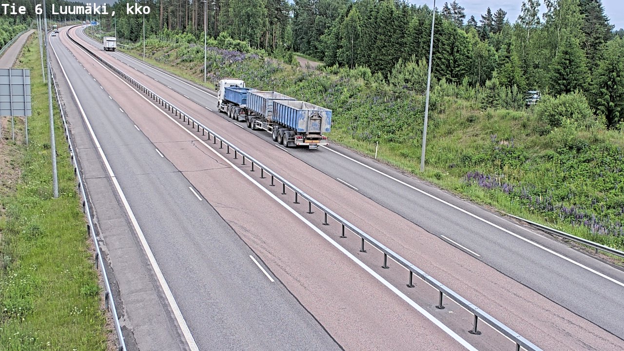 Kelikamerat Kuva Tie 6 Luumäki, kirkko, Luumäki, Etelä-Karjala