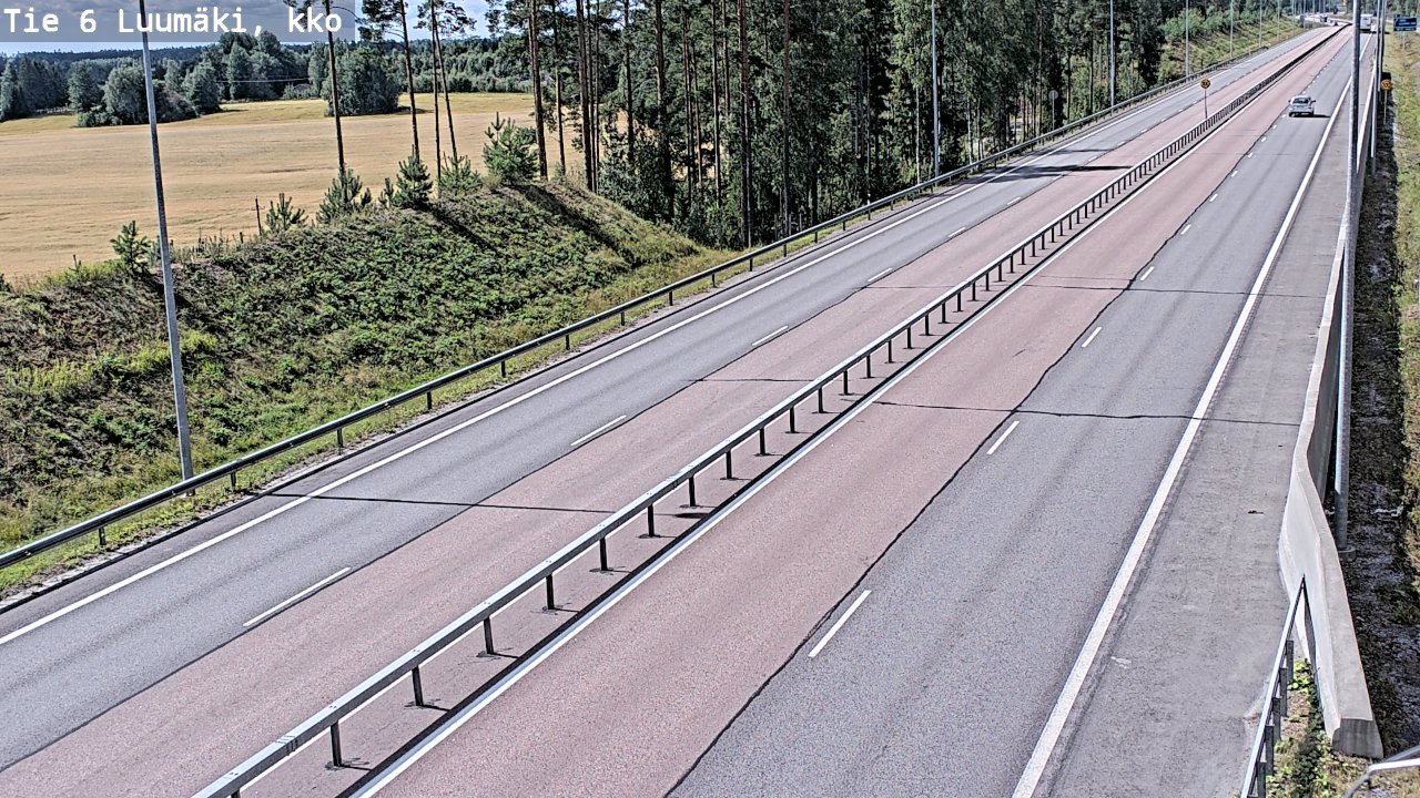 Kelikamerat Kuva Tie 6 Luumäki, kirkko, Luumäki, Etelä-Karjala