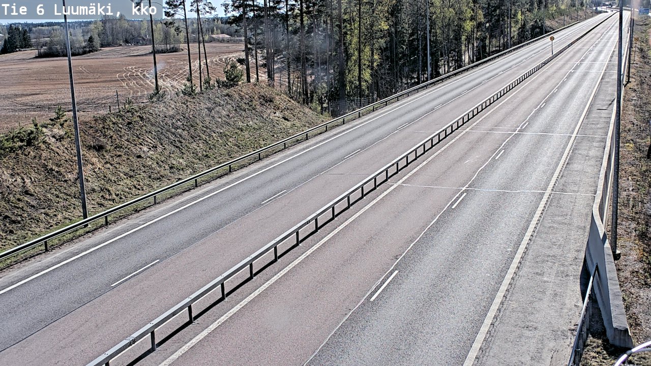 Kelikamerat Kuva Tie 6 Luumäki, kirkko, Luumäki, Etelä-Karjala