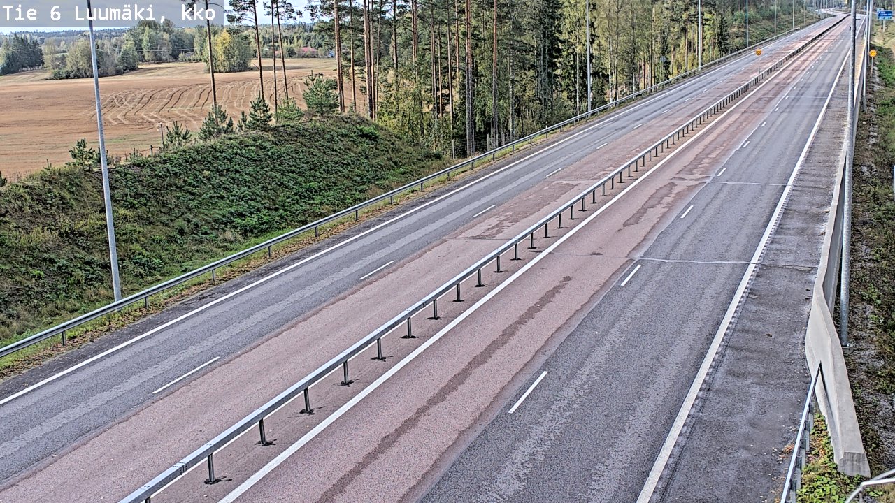 Weather Camera Image Road 6 Luumäki, kirkko, Luumäki, Etelä-Karjala