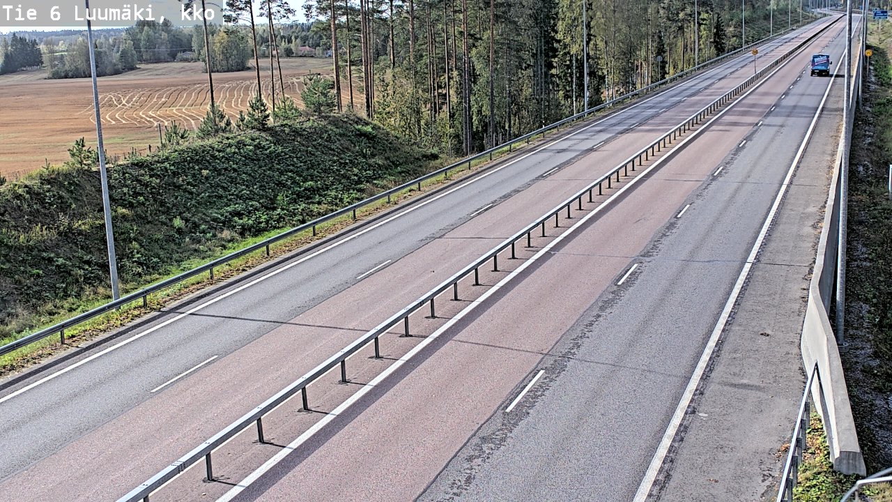 Weather Camera Image Road 6 Luumäki, kirkko, Luumäki, Etelä-Karjala