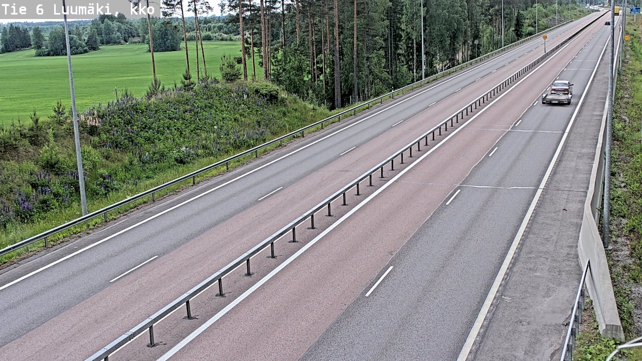 Kelikamerat Kuva Tie 6 Luumäki, kirkko, Luumäki, Etelä-Karjala