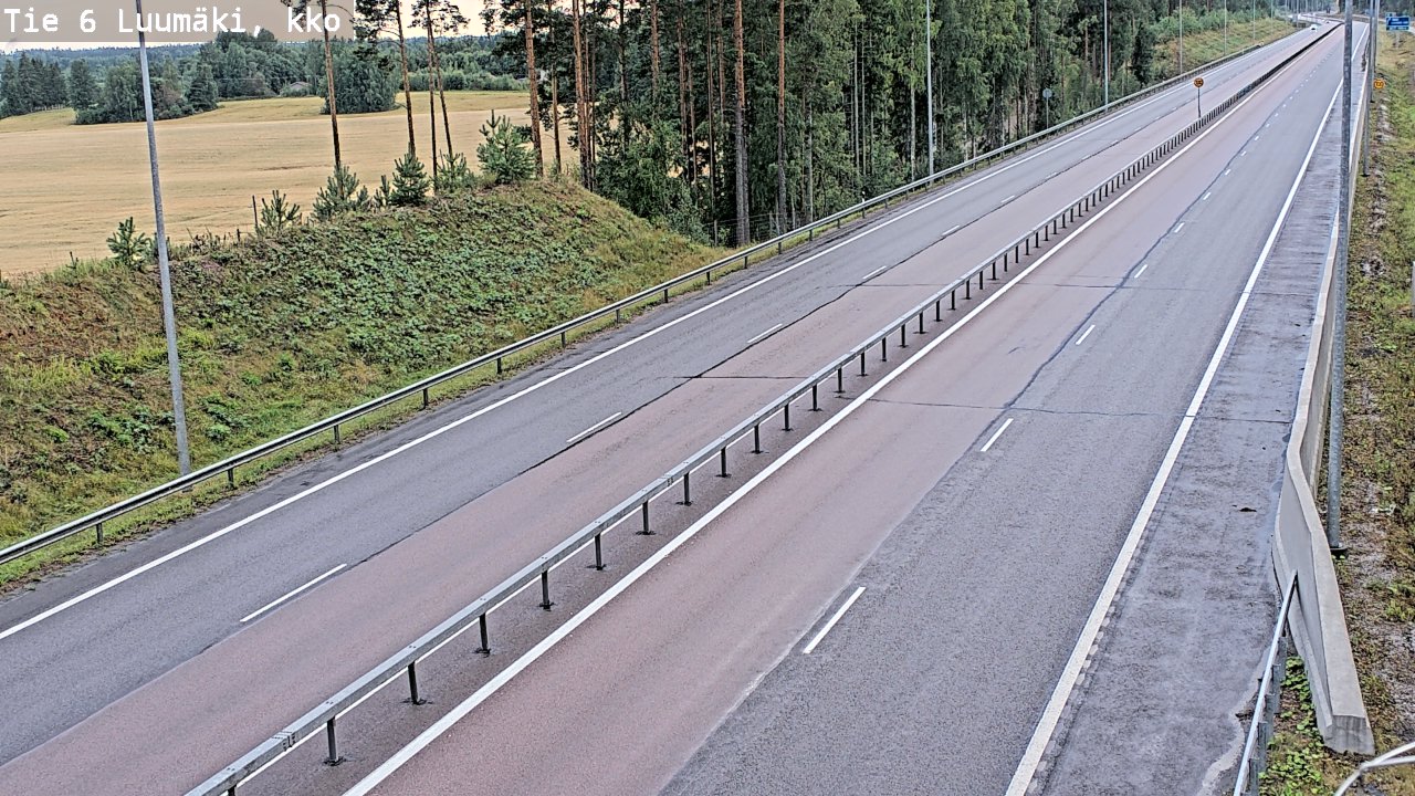 Kelikamerat Kuva Tie 6 Luumäki, kirkko, Luumäki, Etelä-Karjala
