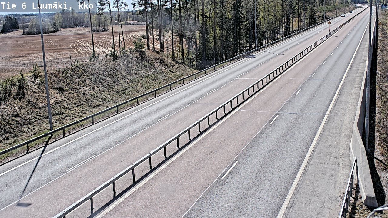 Kelikamerat Kuva Tie 6 Luumäki, kirkko, Luumäki, Etelä-Karjala