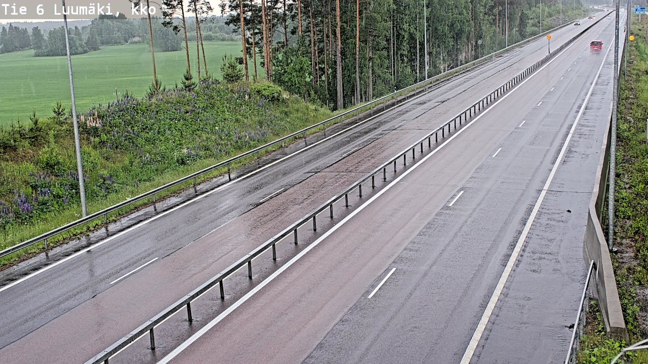 Kelikamerat Kuva Tie 6 Luumäki, kirkko, Luumäki, Etelä-Karjala