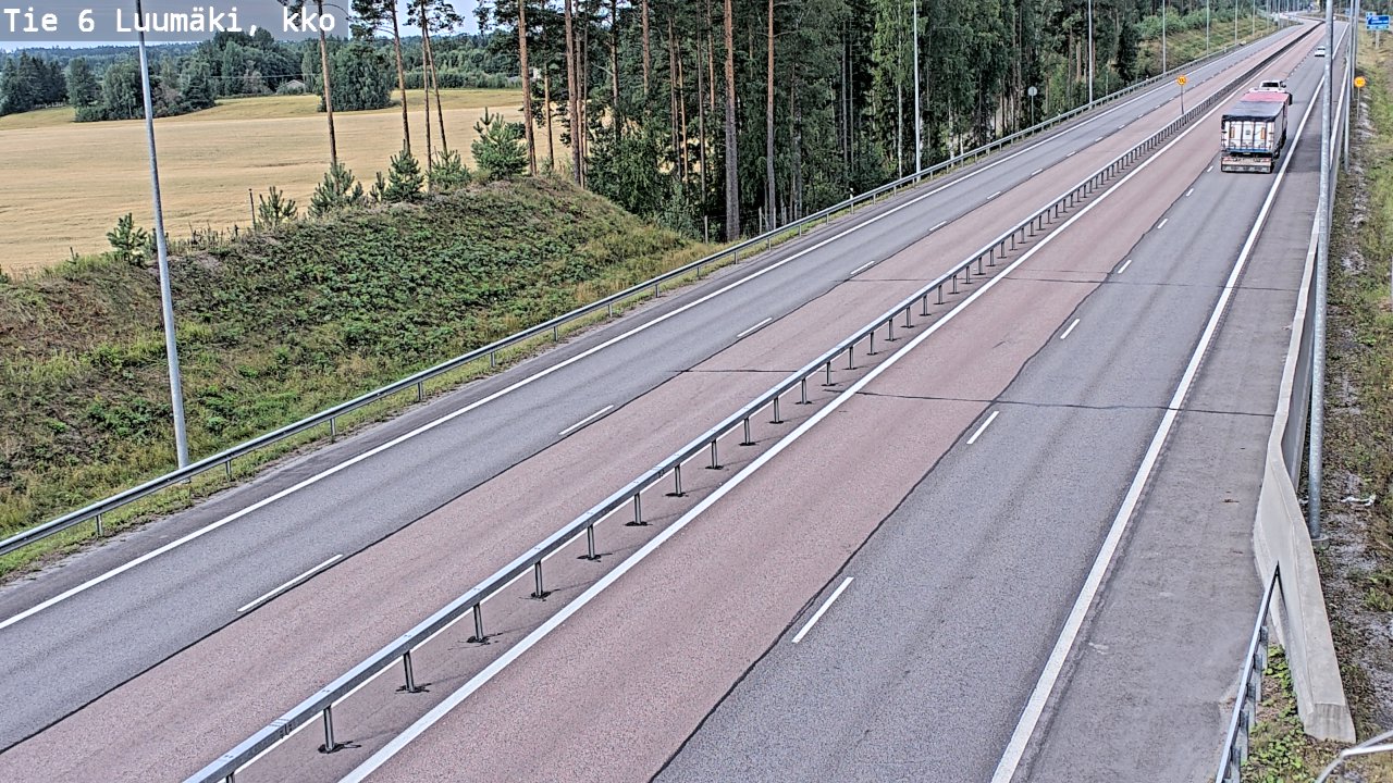 Kelikamerat Kuva Tie 6 Luumäki, kirkko, Luumäki, Etelä-Karjala
