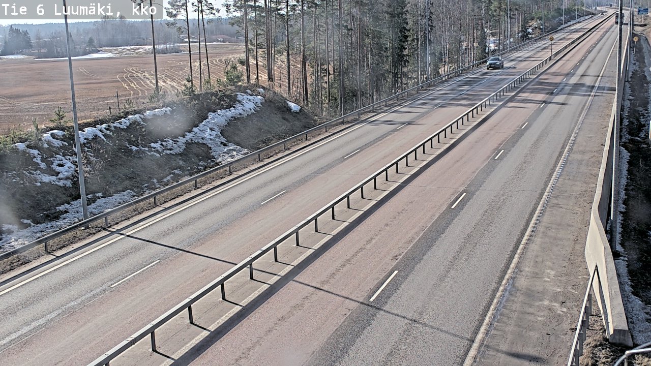 Weather Camera Image Road 6 Luumäki, kirkko, Luumäki, Etelä-Karjala