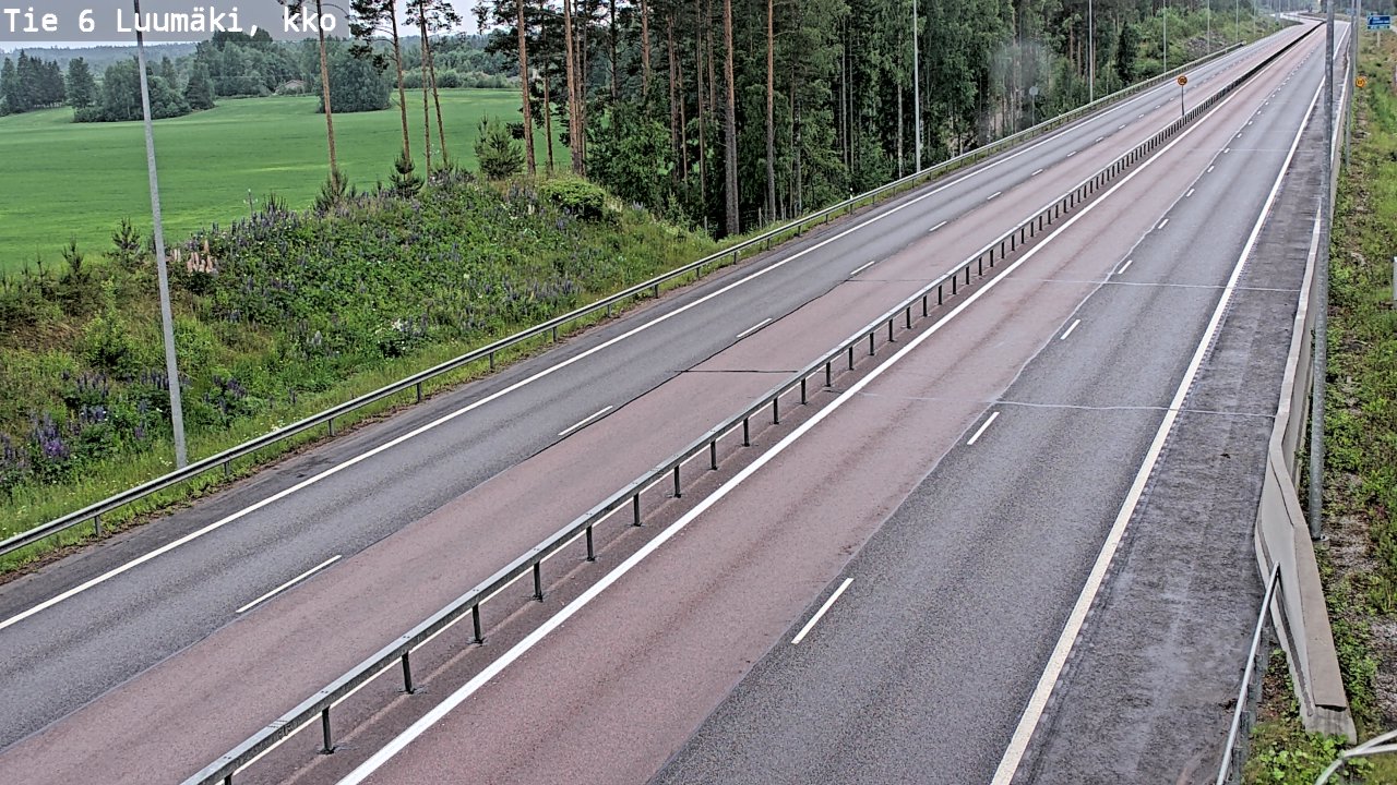 Kelikamerat Kuva Tie 6 Luumäki, kirkko, Luumäki, Etelä-Karjala
