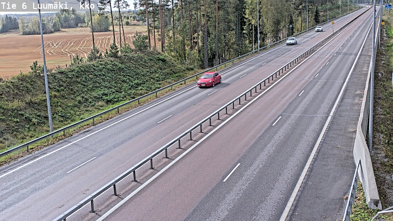 Kelikamerat Kuva Tie 6 Luumäki, kirkko, Luumäki, Etelä-Karjala