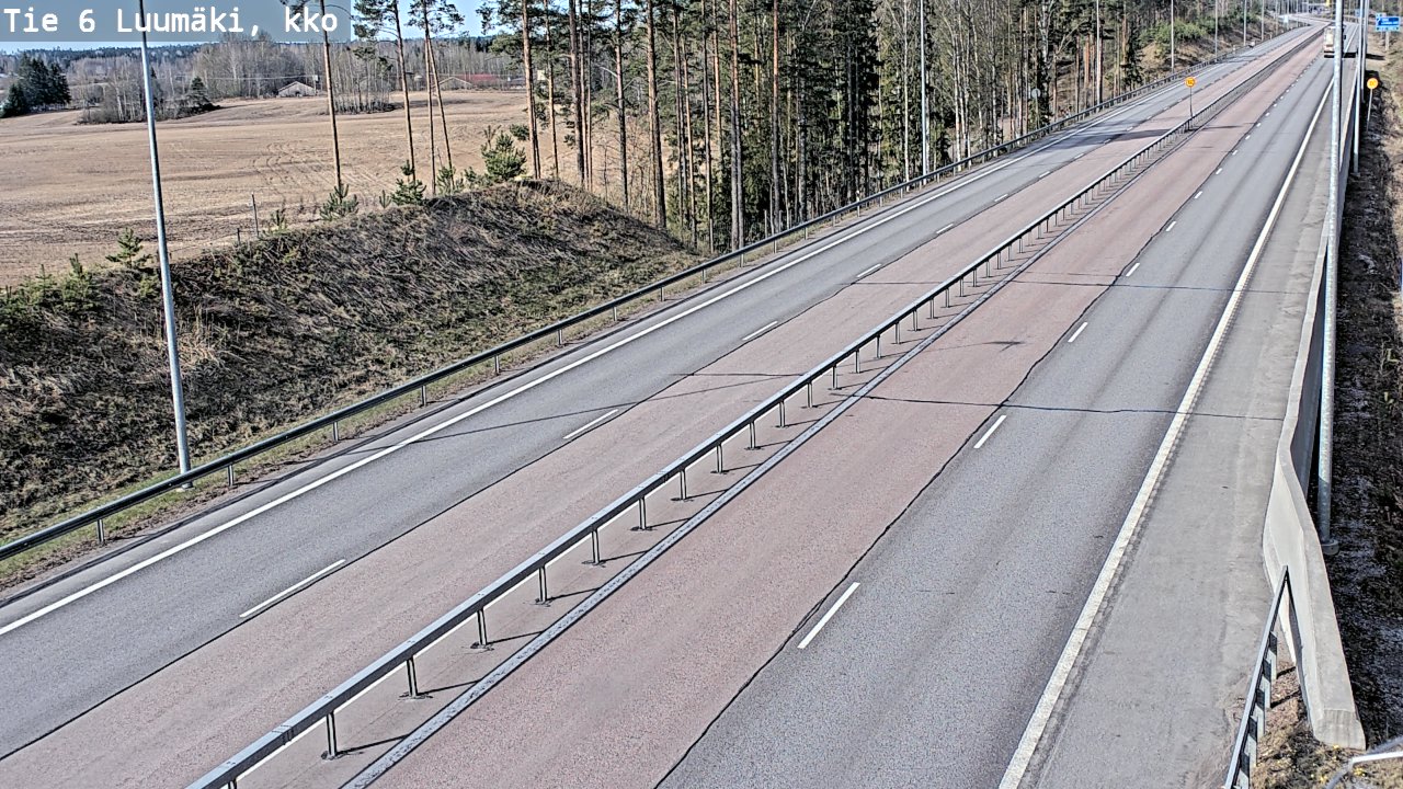 Kelikamerat Kuva Tie 6 Luumäki, kirkko, Luumäki, Etelä-Karjala