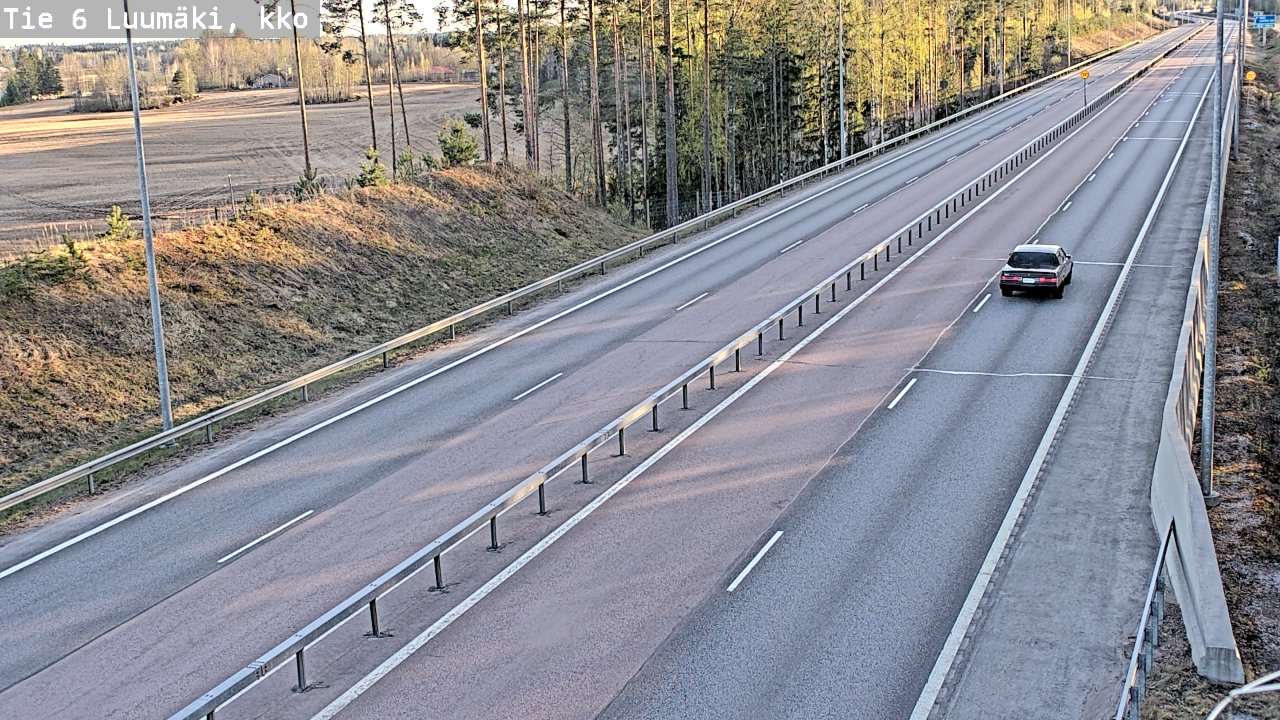 Kelikamerat Kuva Tie 6 Luumäki, kirkko, Luumäki, Etelä-Karjala