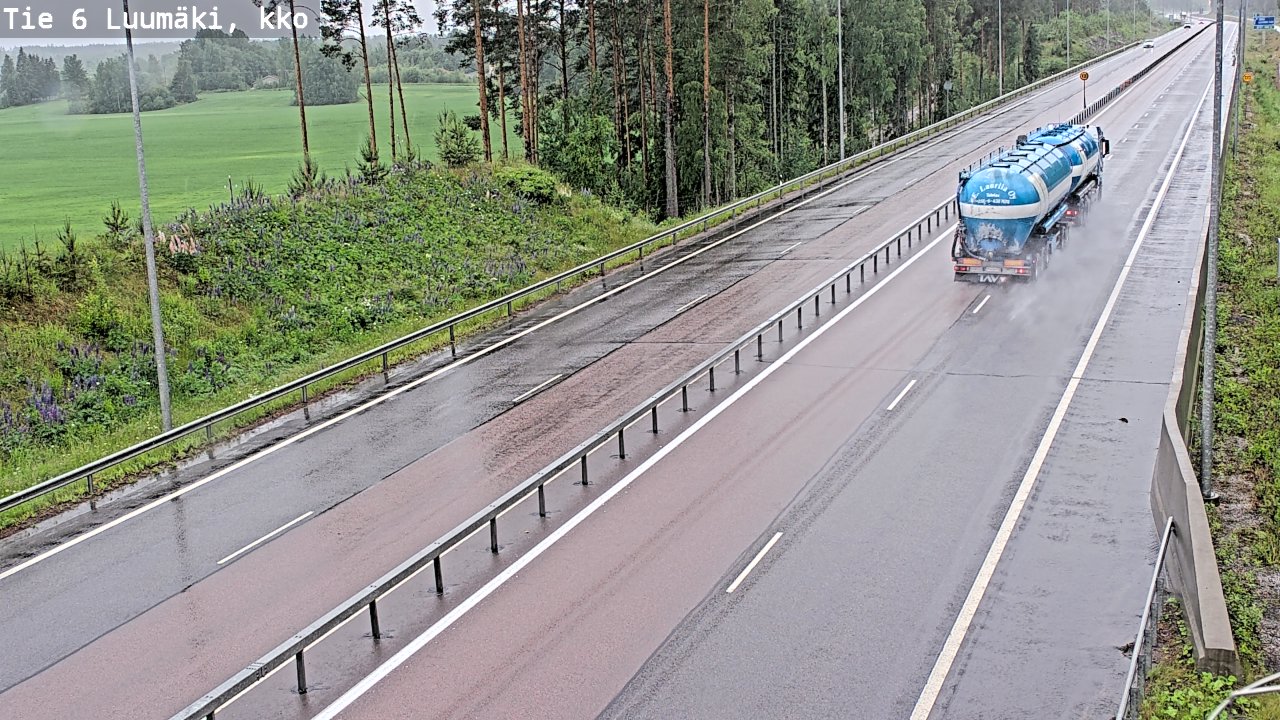 Weather Camera Image Road 6 Luumäki, kirkko, Luumäki, Etelä-Karjala