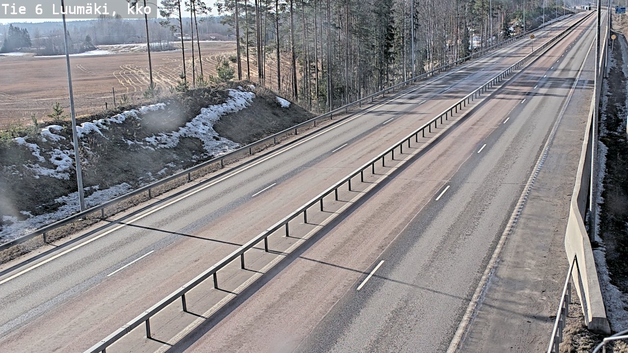 Weather Camera Image Road 6 Luumäki, kirkko, Luumäki, Etelä-Karjala