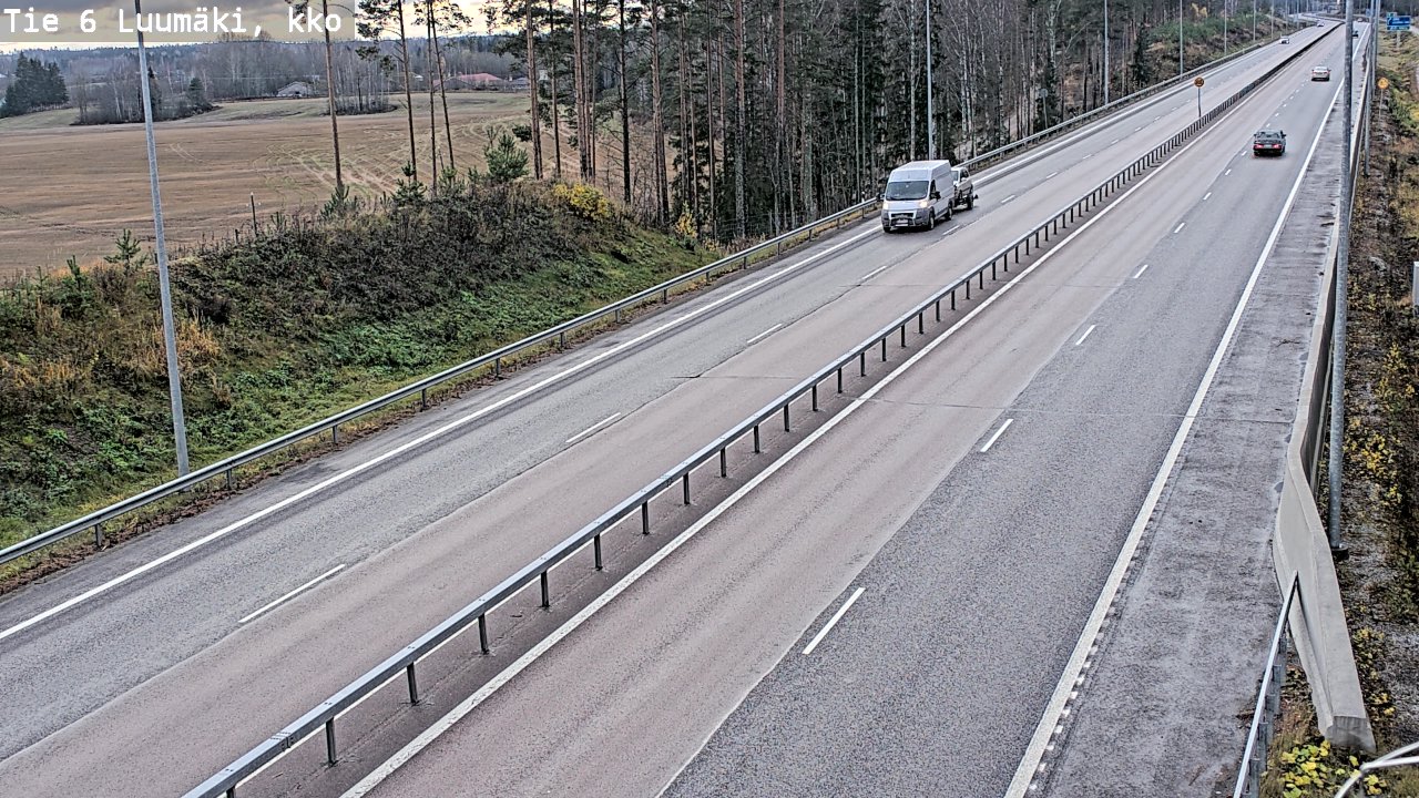 Kelikamerat Kuva Tie 6 Luumäki, kirkko, Luumäki, Etelä-Karjala