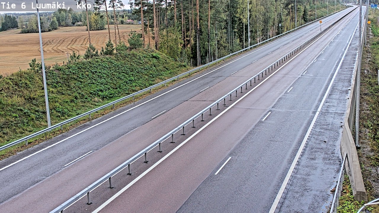 Kelikamerat Kuva Tie 6 Luumäki, kirkko, Luumäki, Etelä-Karjala