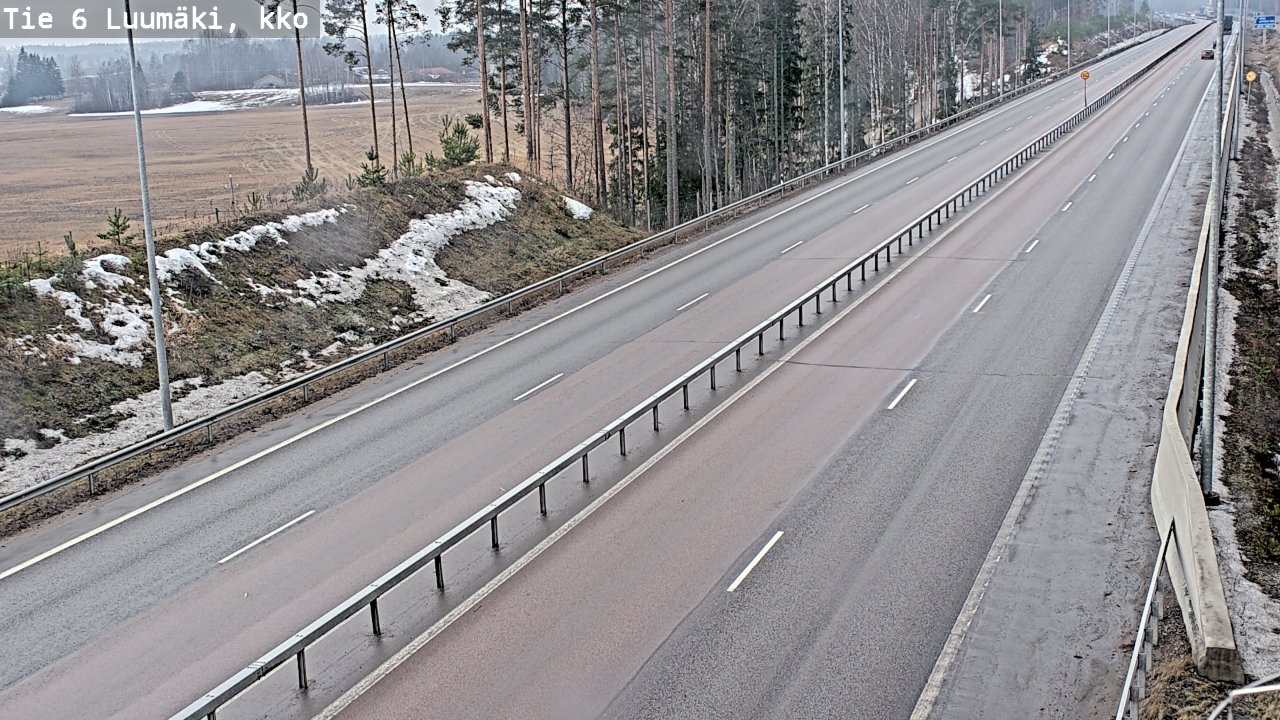 Weather Camera Image Road 6 Luumäki, kirkko, Luumäki, Etelä-Karjala