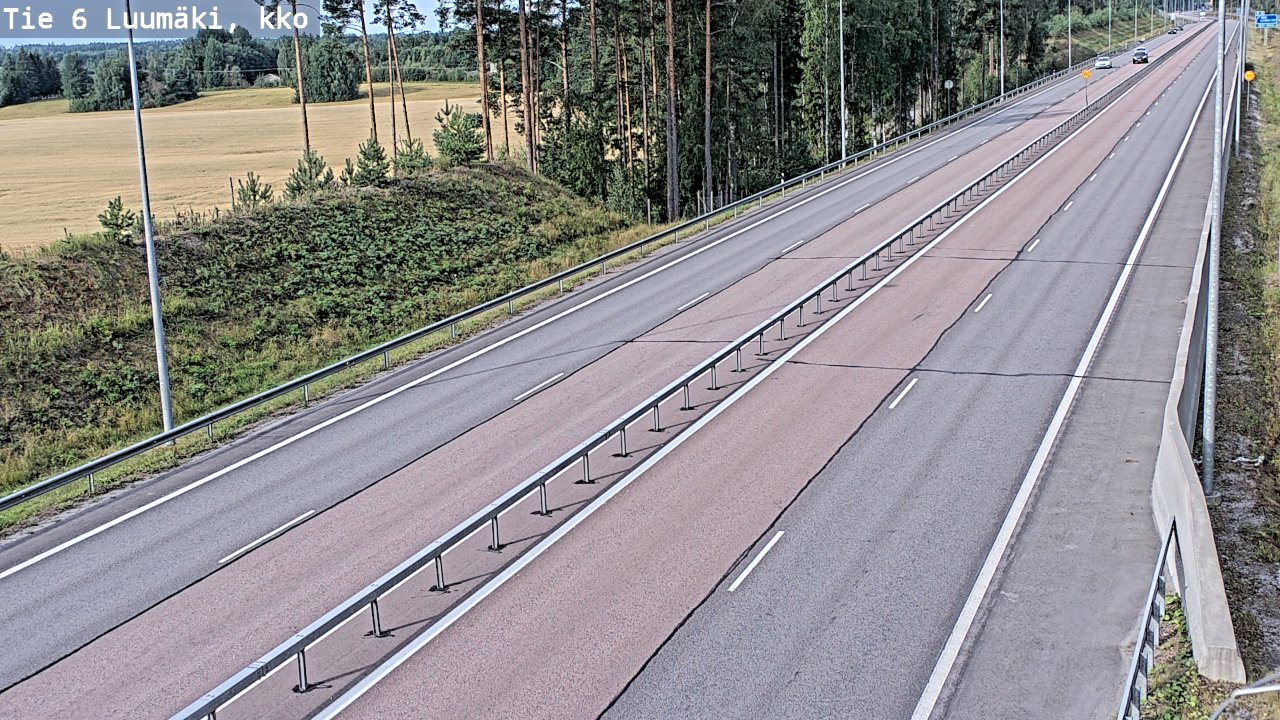 Kelikamerat Kuva Tie 6 Luumäki, kirkko, Luumäki, Etelä-Karjala