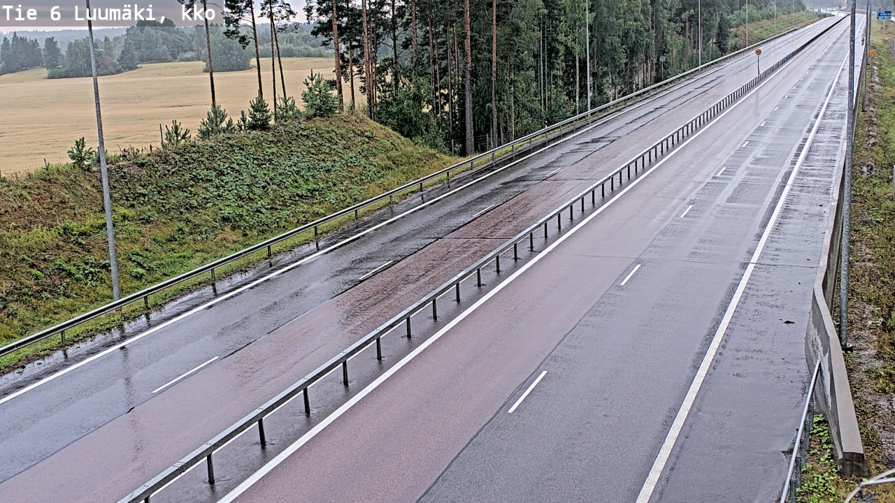 Kelikamerat Kuva Tie 6 Luumäki, kirkko, Luumäki, Etelä-Karjala