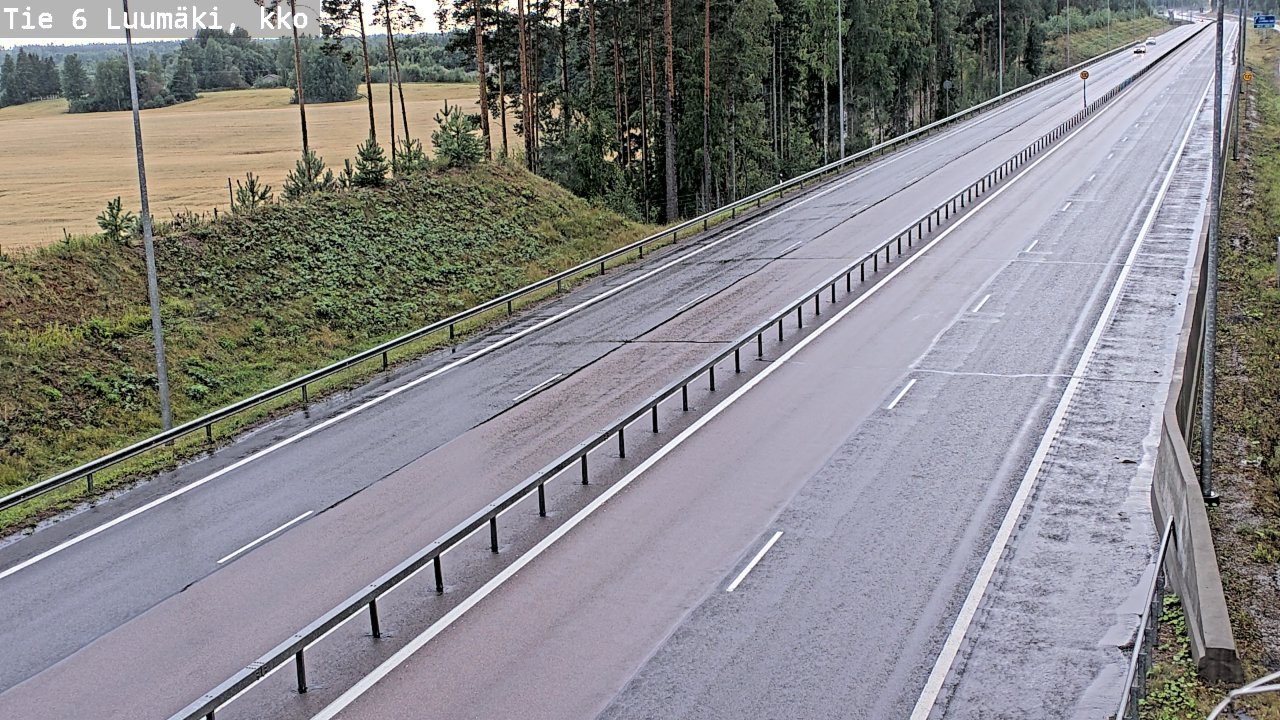 Kelikamerat Kuva Tie 6 Luumäki, kirkko, Luumäki, Etelä-Karjala