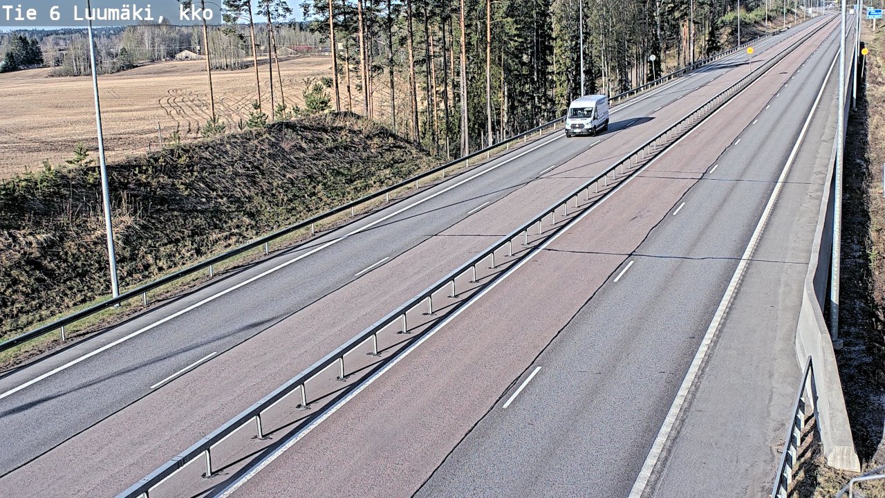 Weather Camera Image Road 6 Luumäki, kirkko, Luumäki, Etelä-Karjala
