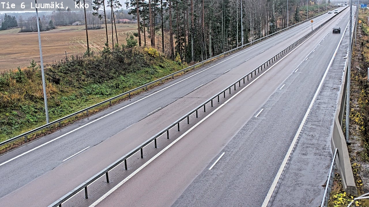 Kelikamerat Kuva Tie 6 Luumäki, kirkko, Luumäki, Etelä-Karjala