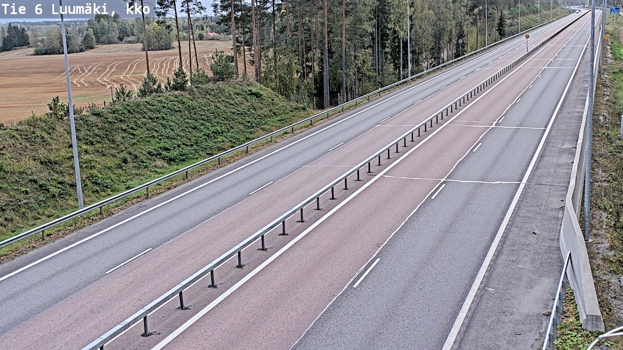 Kelikamerat Kuva Tie 6 Luumäki, kirkko, Luumäki, Etelä-Karjala